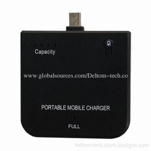1,500mAh Portable External Power Bank/Backup Battery for Mobile Phones, with 5V/1A Input